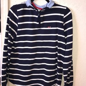 vineyard vine half zip up